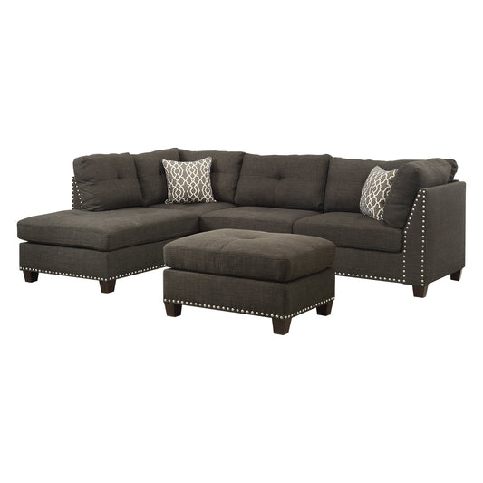 Laurissa Sectional Sofa & Ottoman W/2 Pillows