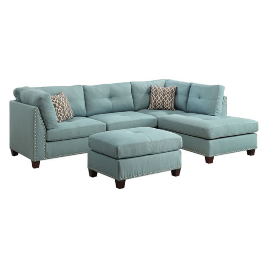 Laurissa Sectional Sofa & Ottoman W/2 Pillows