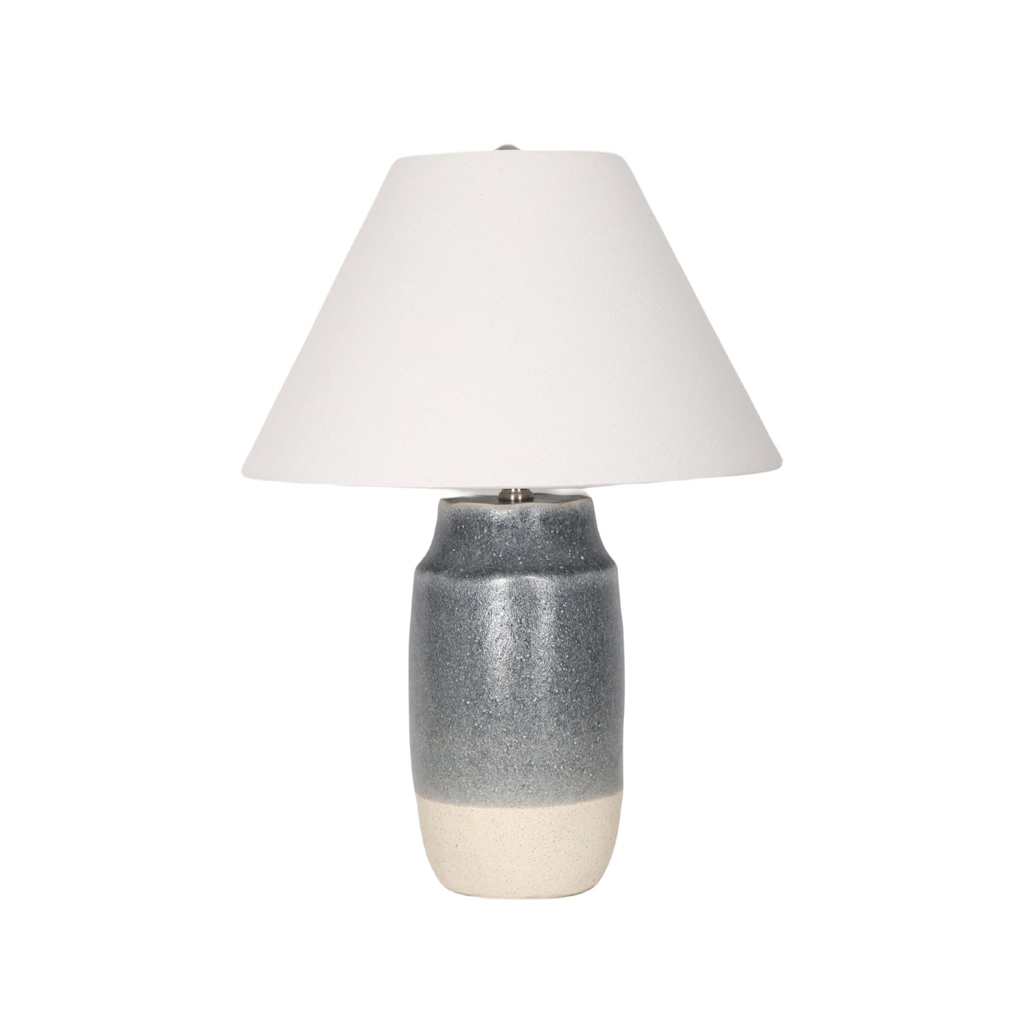 24" Reactive Finish Table Lamp, Blue/white