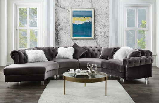 Ninagold Sectional Sofa W/7 Pillows