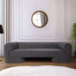 Modern Sofa - Black Oak Base,  Gunmetal