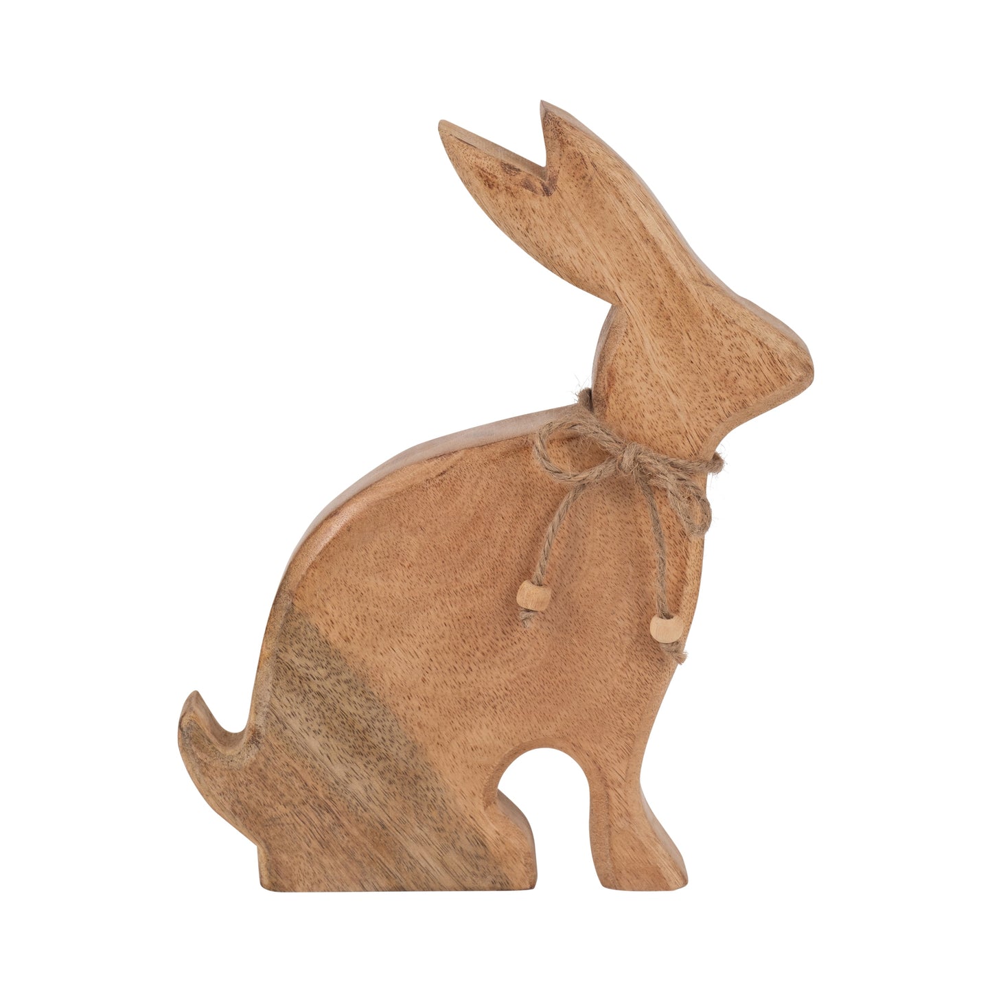 Mango Wood, 10" Rabbit, Brown