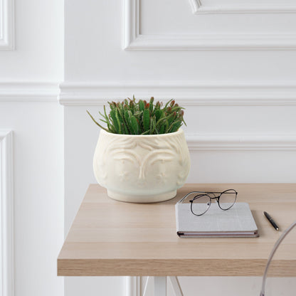 7" Grandma Planter, White