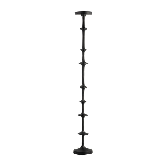 Metal, 36" Abacus Floor Pillar Candleholder, Black