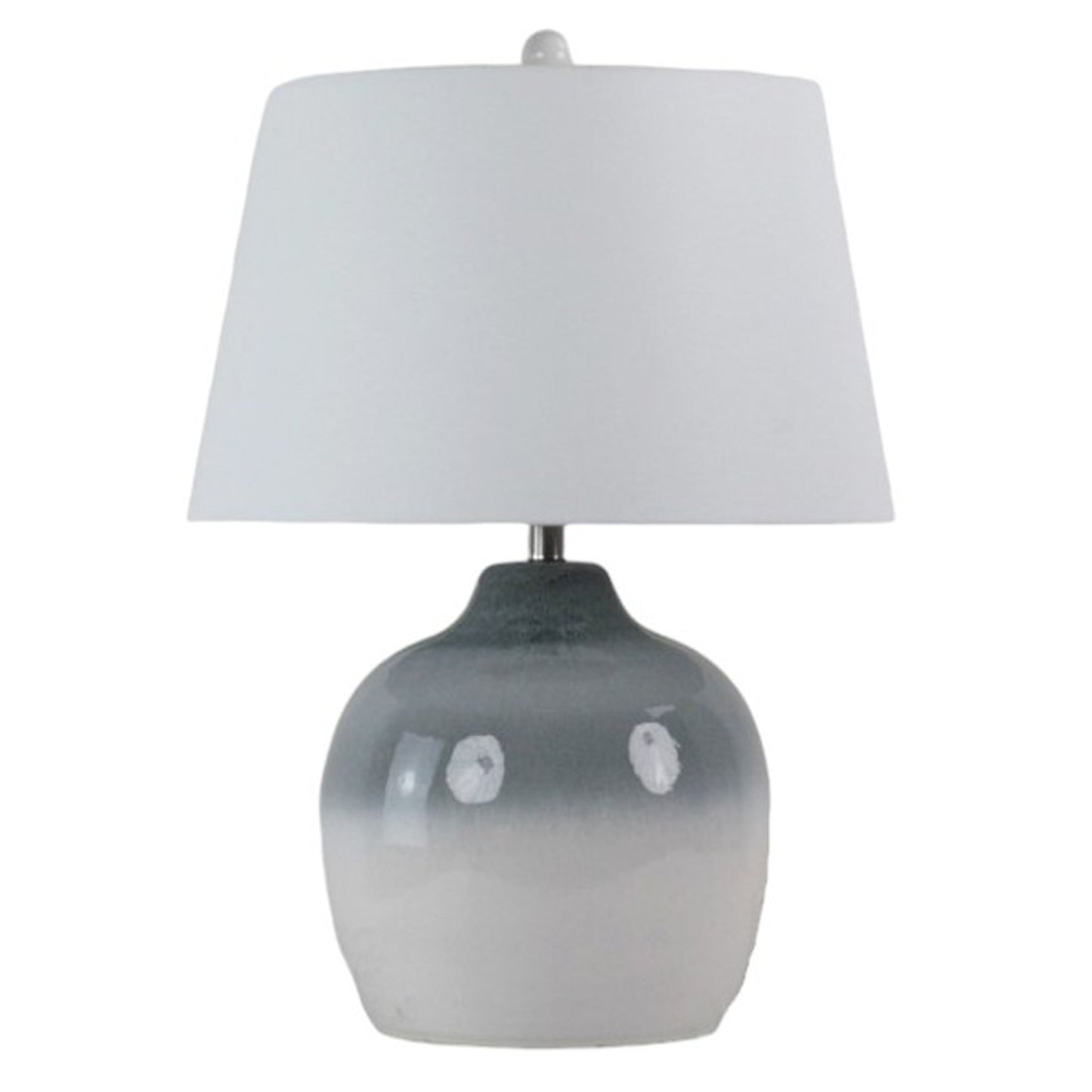 27" Reactive Finish Table Lamp, Blue/white