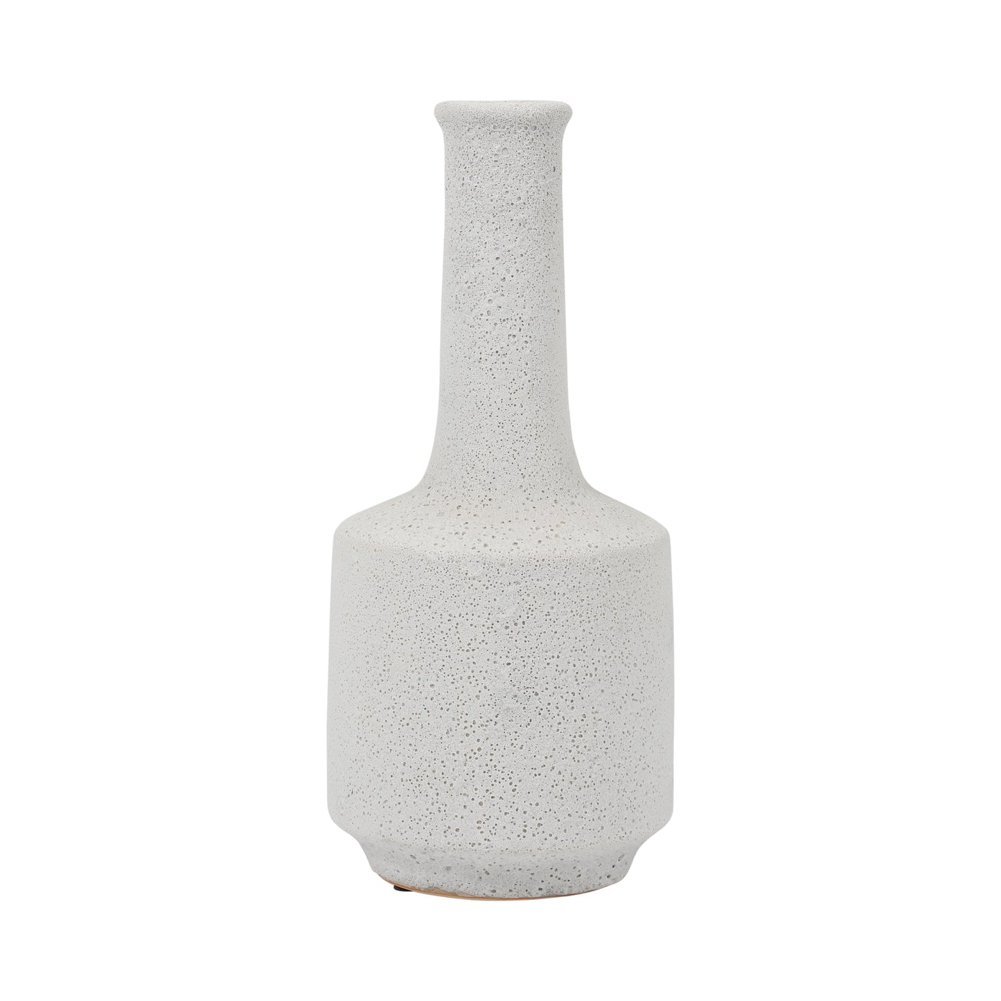 Clay, 16" Volcanic Texture Vase, White