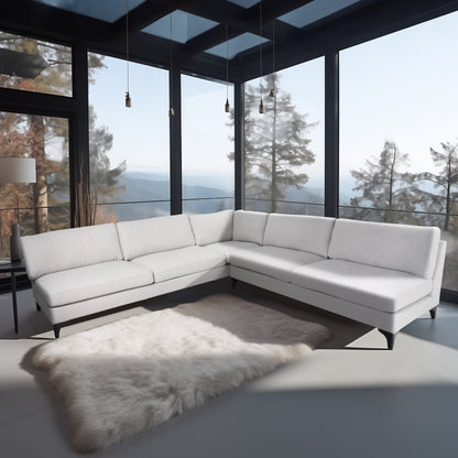 Modern Sectional Sofa, Beige Kd