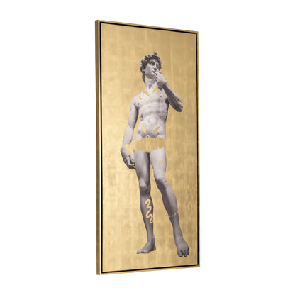 47x94, Hand Painted David In Gold