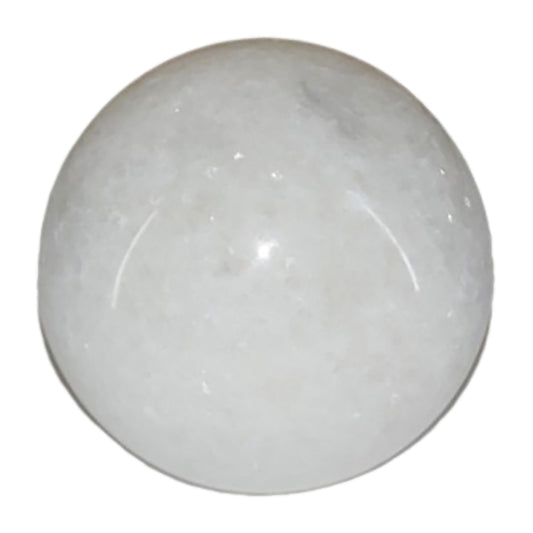 Marble, 4" Orb, White