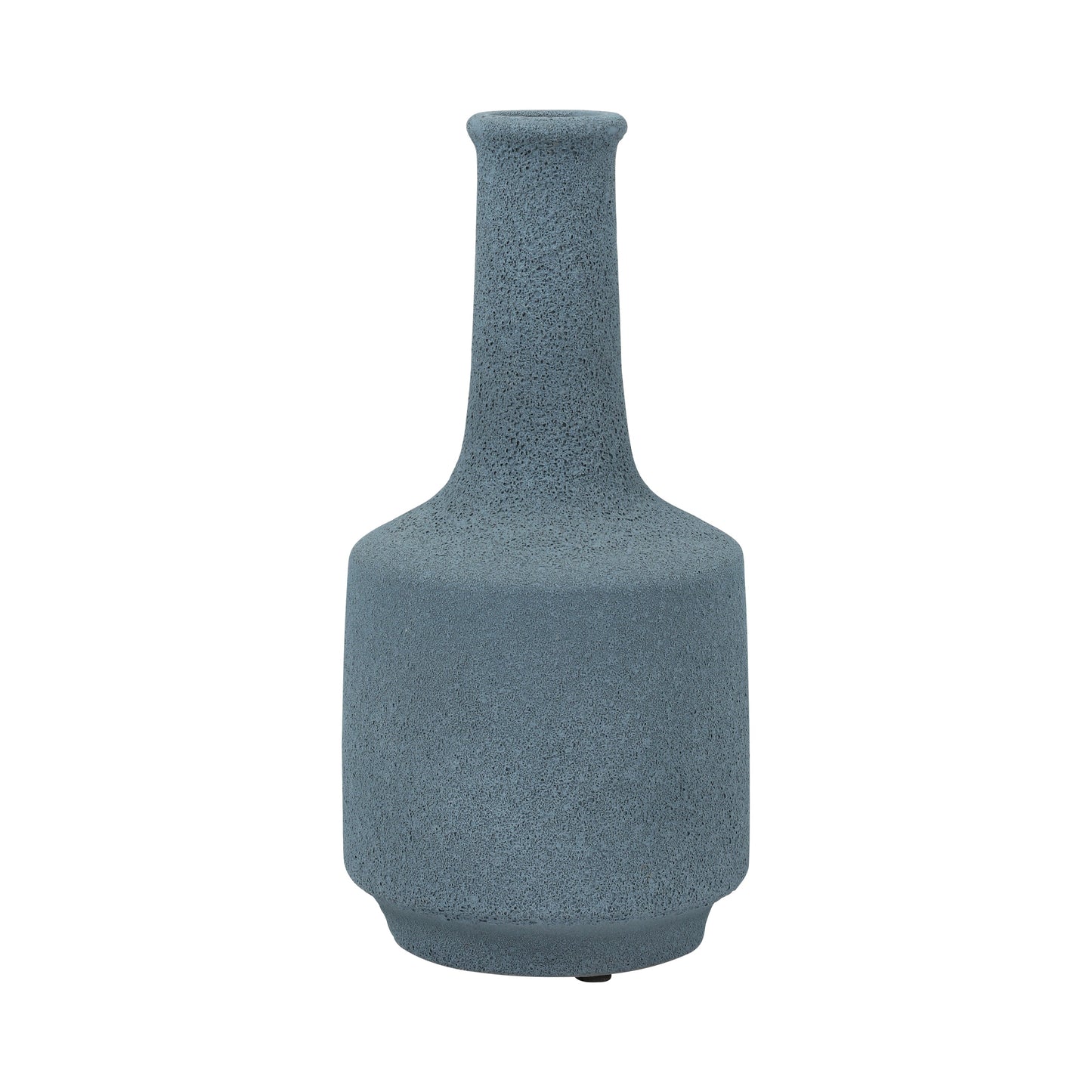 Clay, 13" Volcanic Texture Vase, Blue
