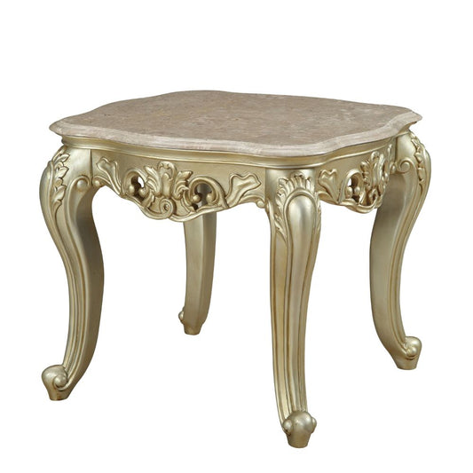 Gorsedd End Table W/Marble Top