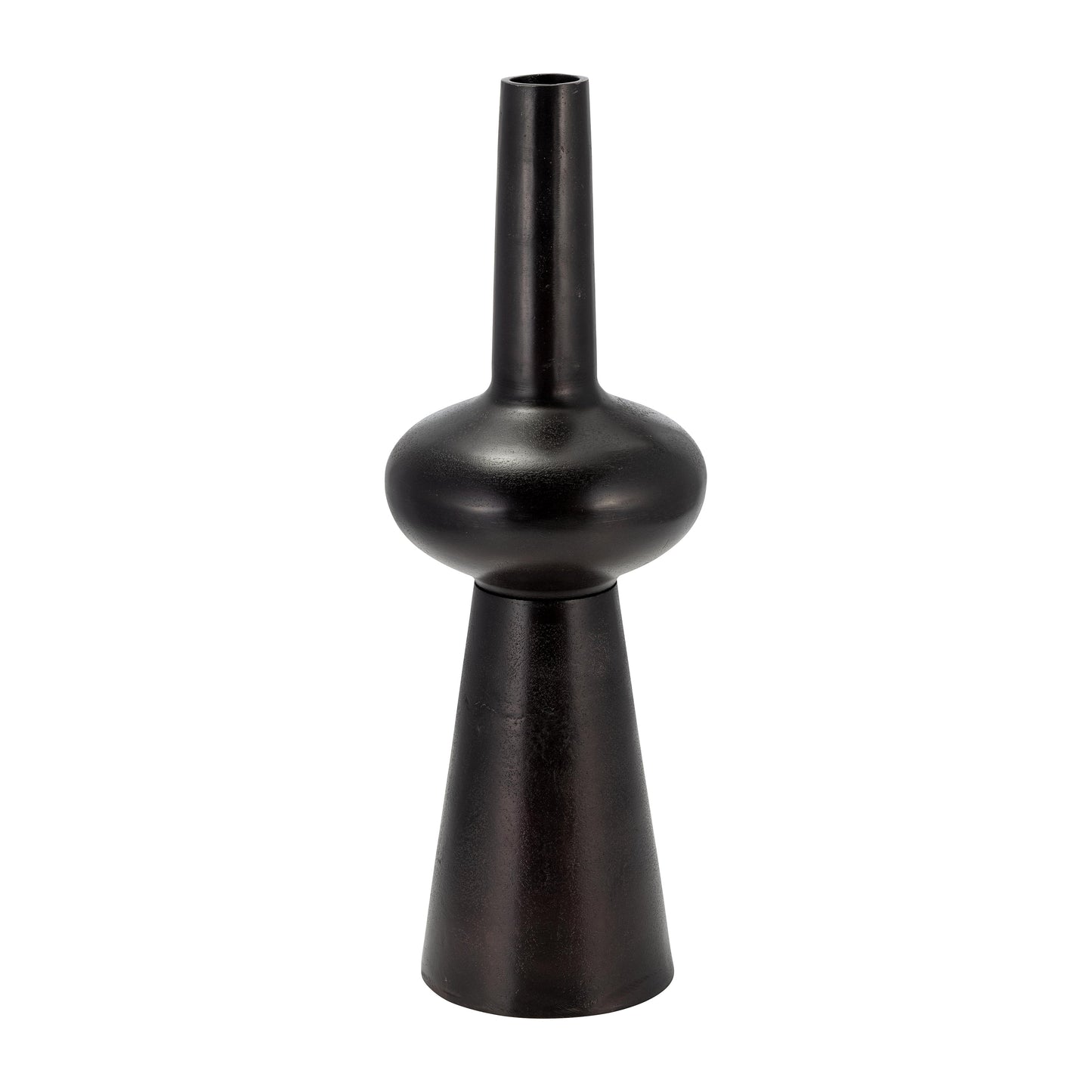 Metal, 22"h Vintage Vase, Bronze