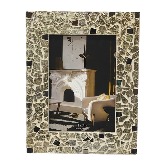 5x7 Mosaic Photo Frame, Champagne