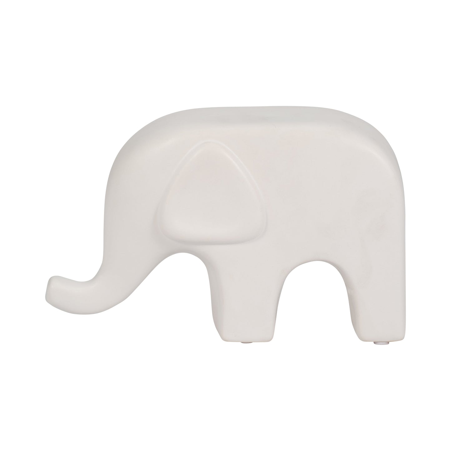 9" Big Ear Elephant, White