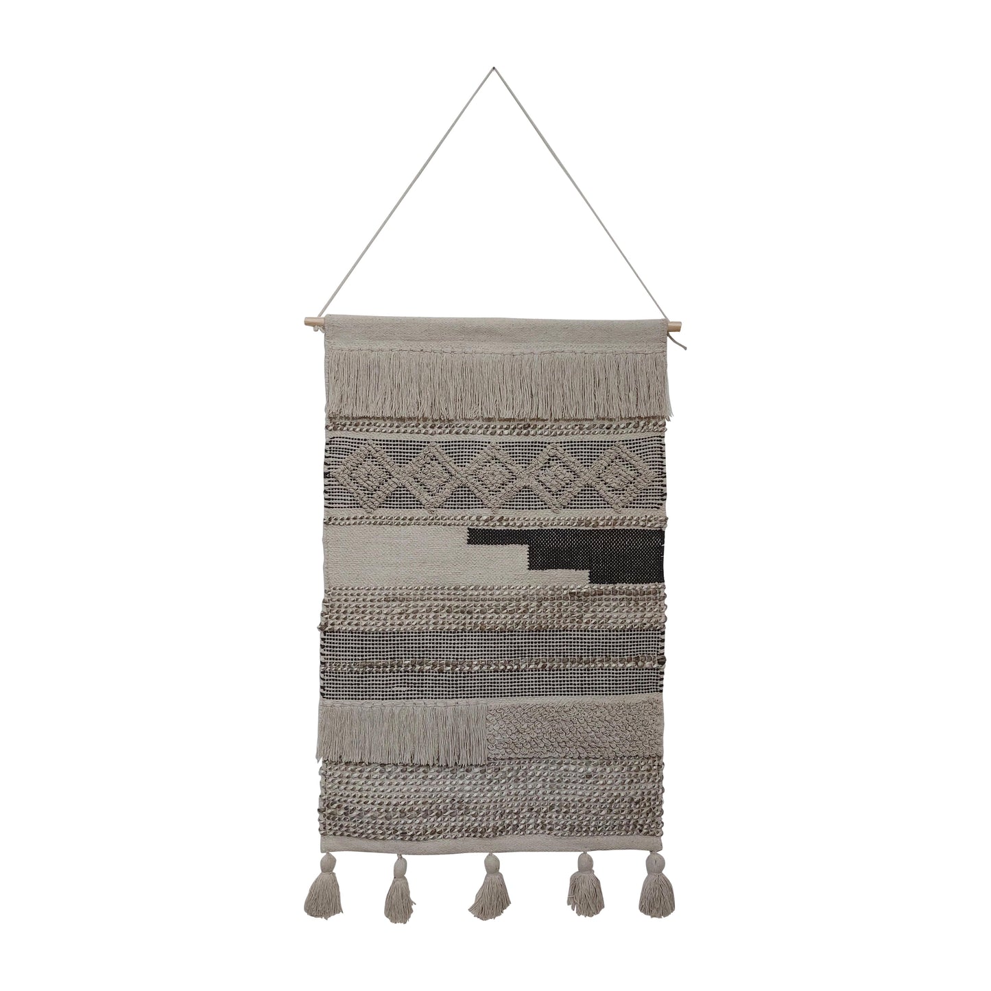 36" Woven Natural Wall Hanging
