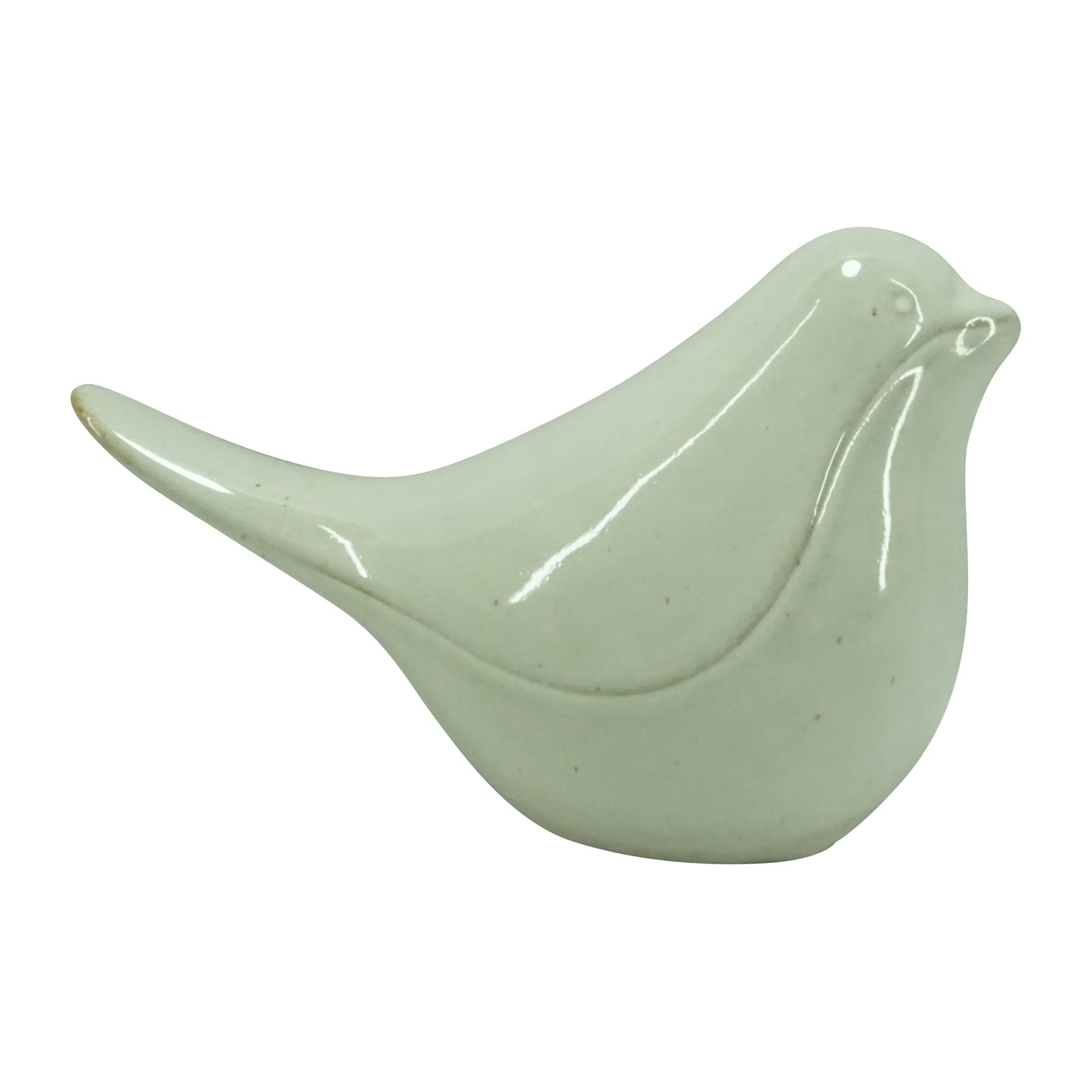 Cer, 7" Bird, White