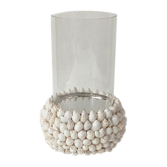 Shell, 10" Hurricane, White