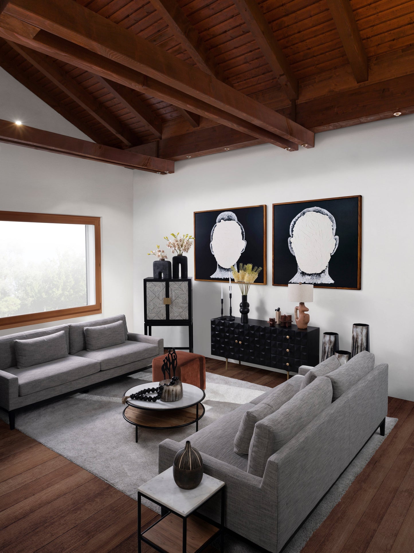 Metal, 20"h Taper Candle Holder, Black