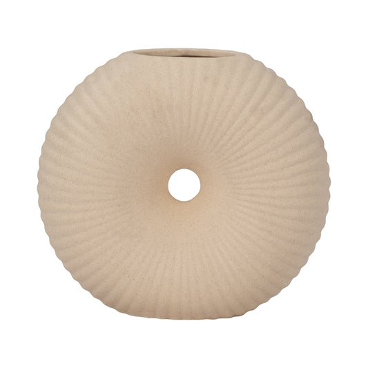 Cer, 7" Donut Hole Vase, Cotton