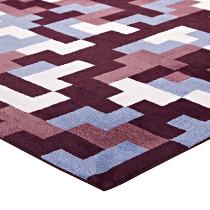 Andela Interlocking Block Mosaic 8x10 Area Rug