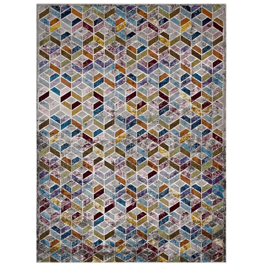 Laleh Geometric Mosaic 8x10 Area Rug