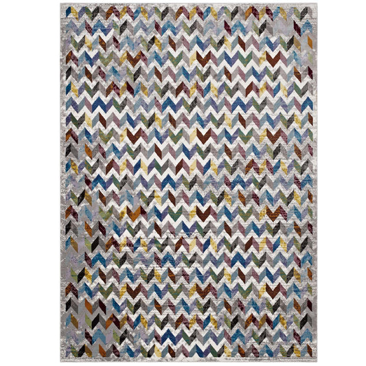 Gemma Chevron Mosaic 8x10 Area Rug