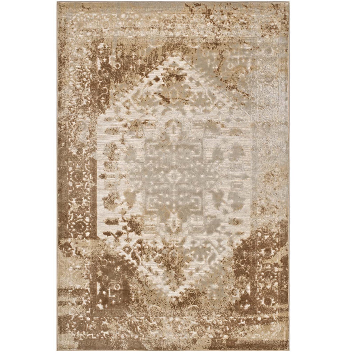 Rosina Distressed Vintage Medallion 8x10 Area Rug