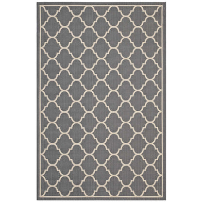 Avena Moroccan Quatrefoil Trellis 5x8 Indoor and Outdoor Area Rug