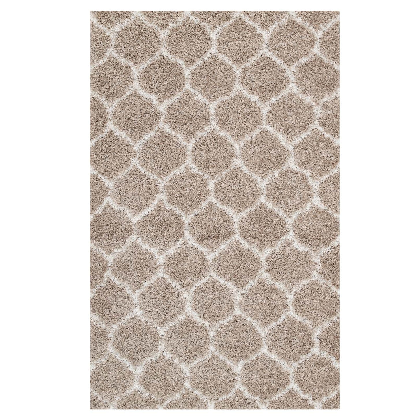 Solvea Moroccan Trellis 5x8 Shag Area Rug