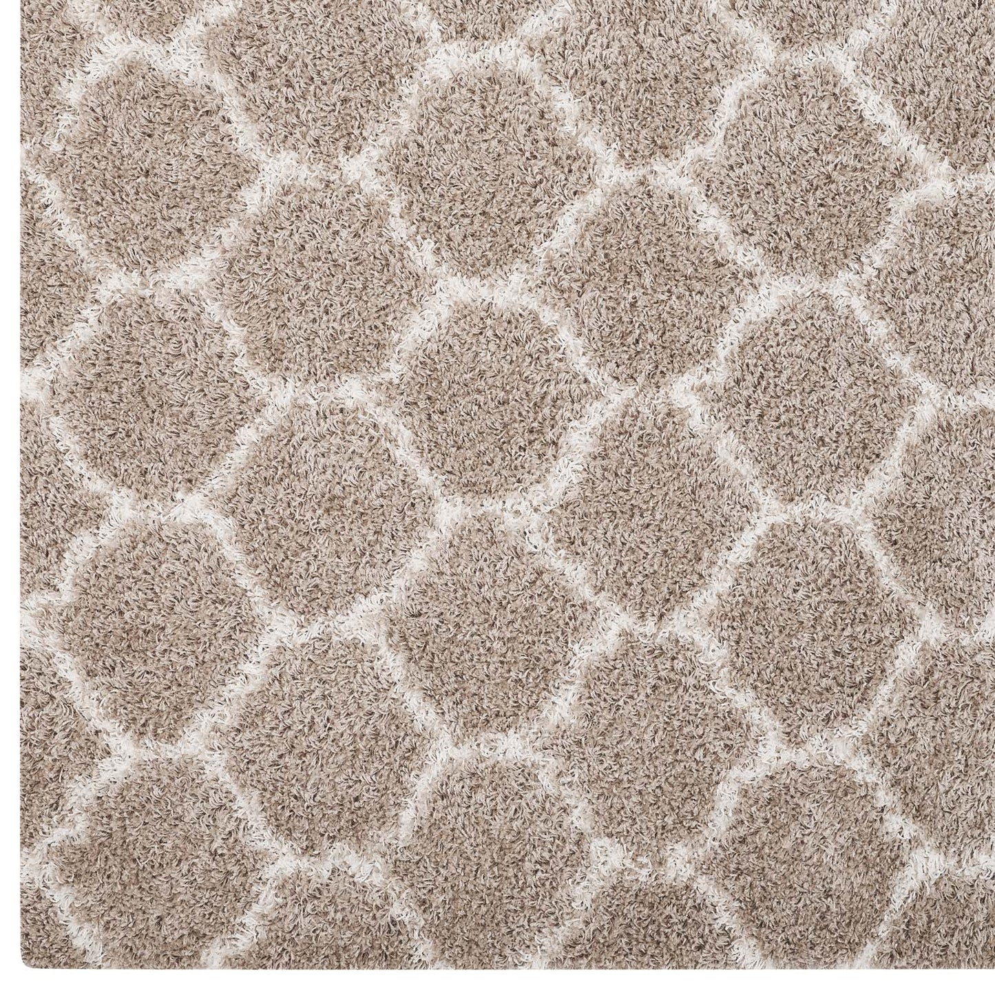 Solvea Moroccan Trellis 5x8 Shag Area Rug