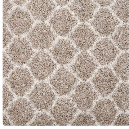 Solvea Moroccan Trellis 5x8 Shag Area Rug