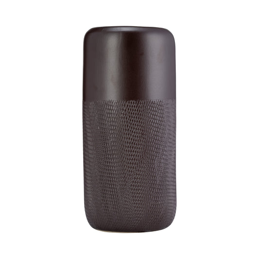Cer, 12"h Grooved Vase, Java