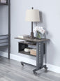 Cargo Accent Table W/Wall Shelf