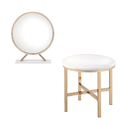 Midriaks Vanity Mirror & Stool