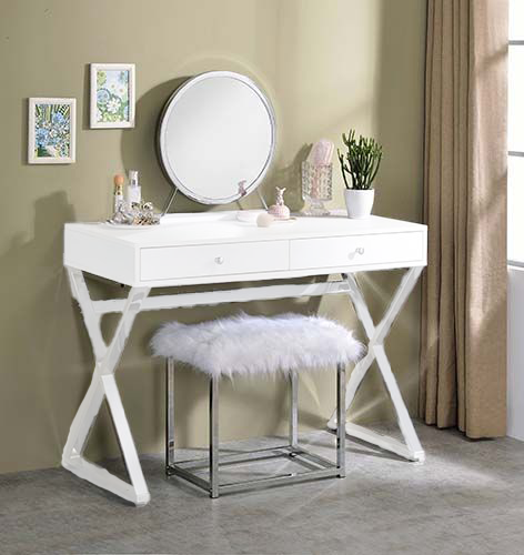 Adao Vanity Mirror & Stool