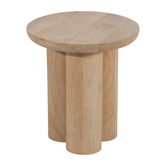 Wood, 18" Scandinavian Farmhouse Side Table, Nat