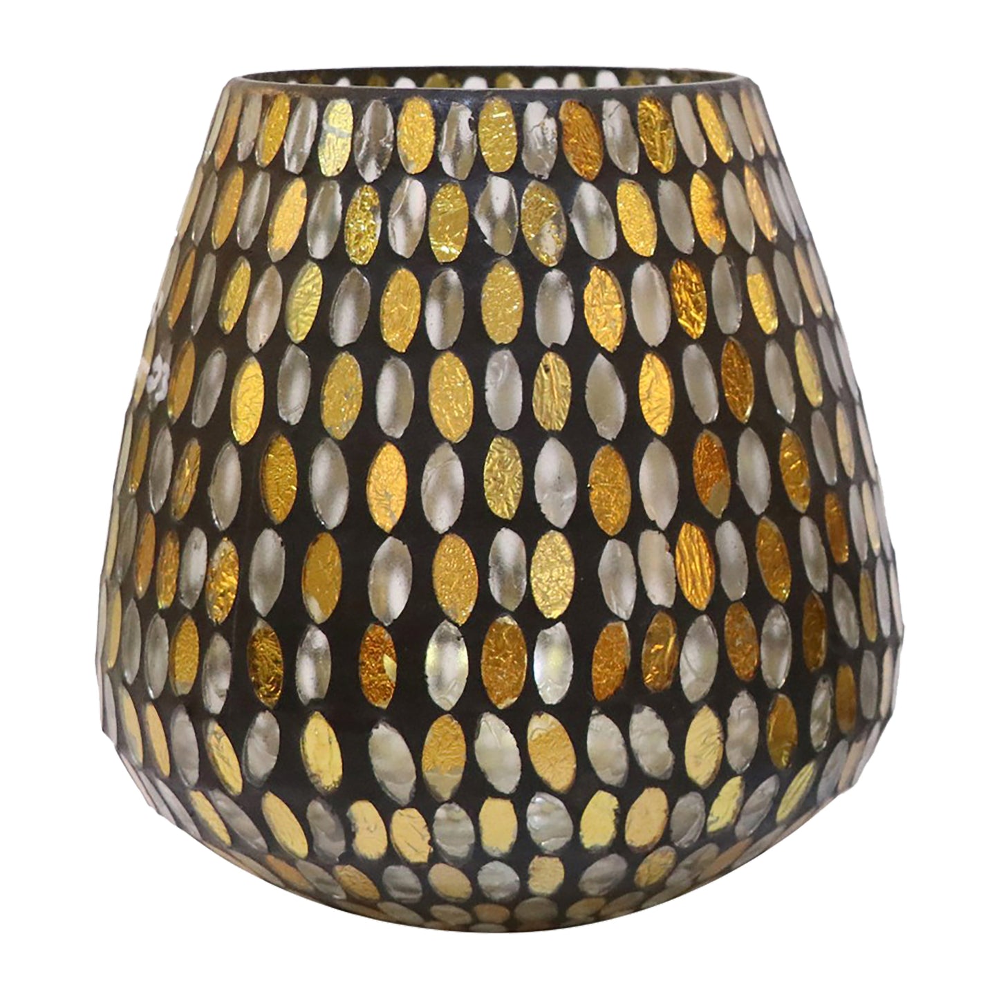 Glass, 7"h Votive Holder, Copper