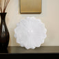 Marble, 12" Flower Bowl, White