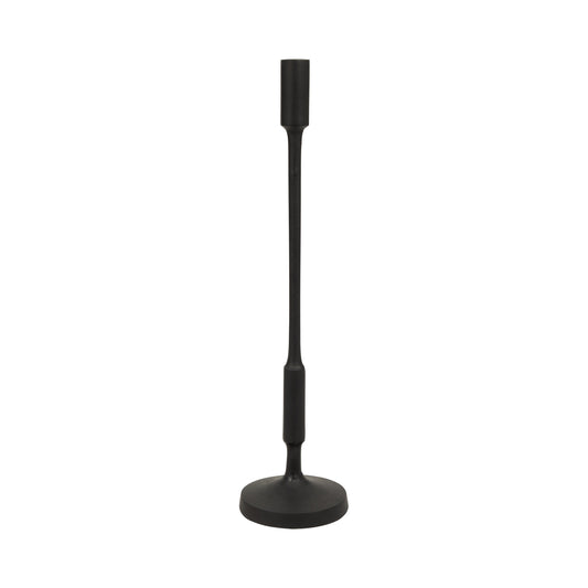 Metal, 20"h Taper Candle Holder, Black