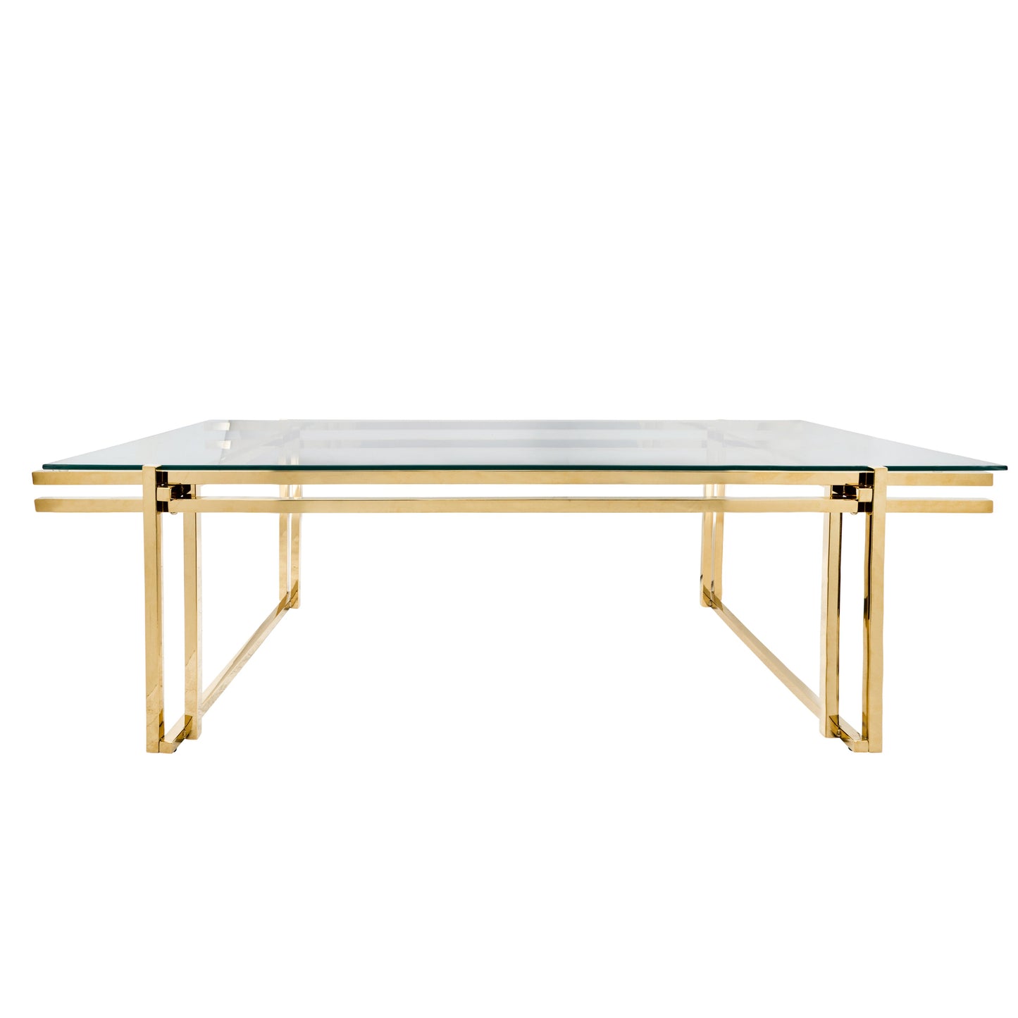 Metal 55" Coffee Table, Gold