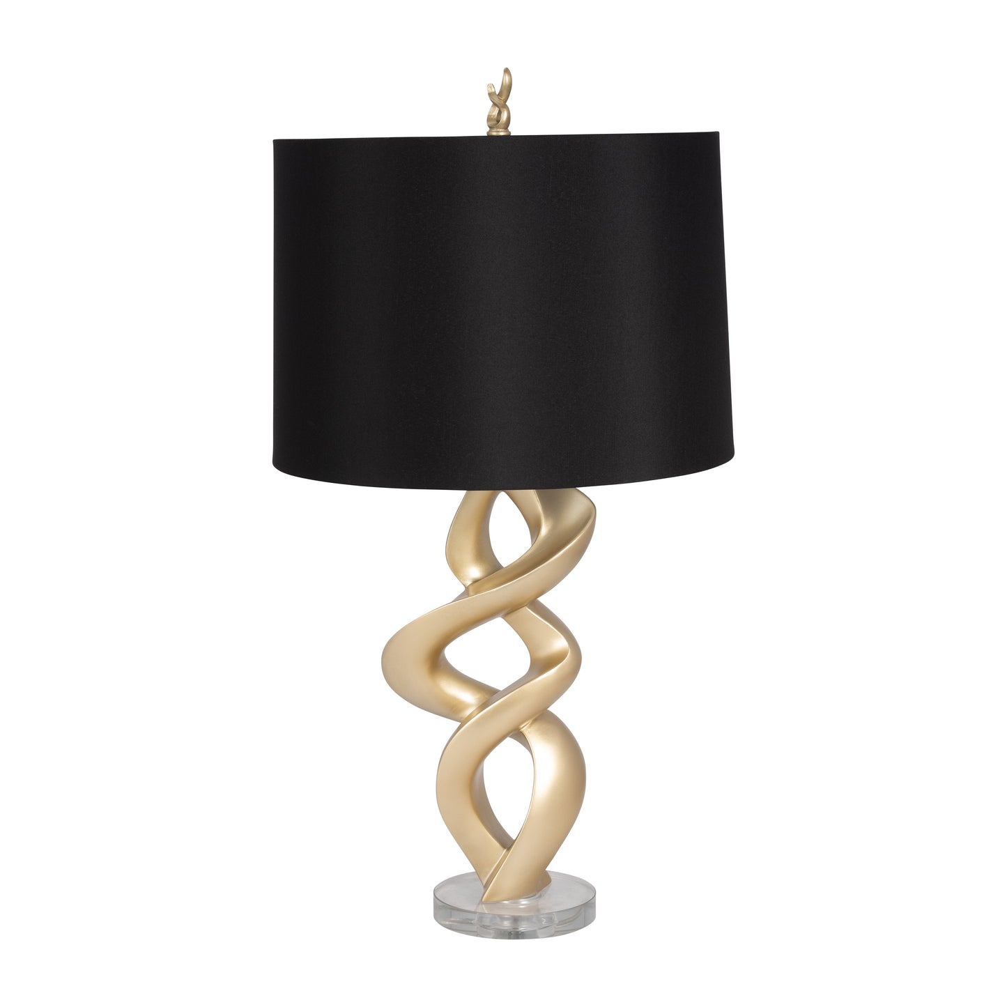 Resin 30" Swirl Table Lamp, Gold