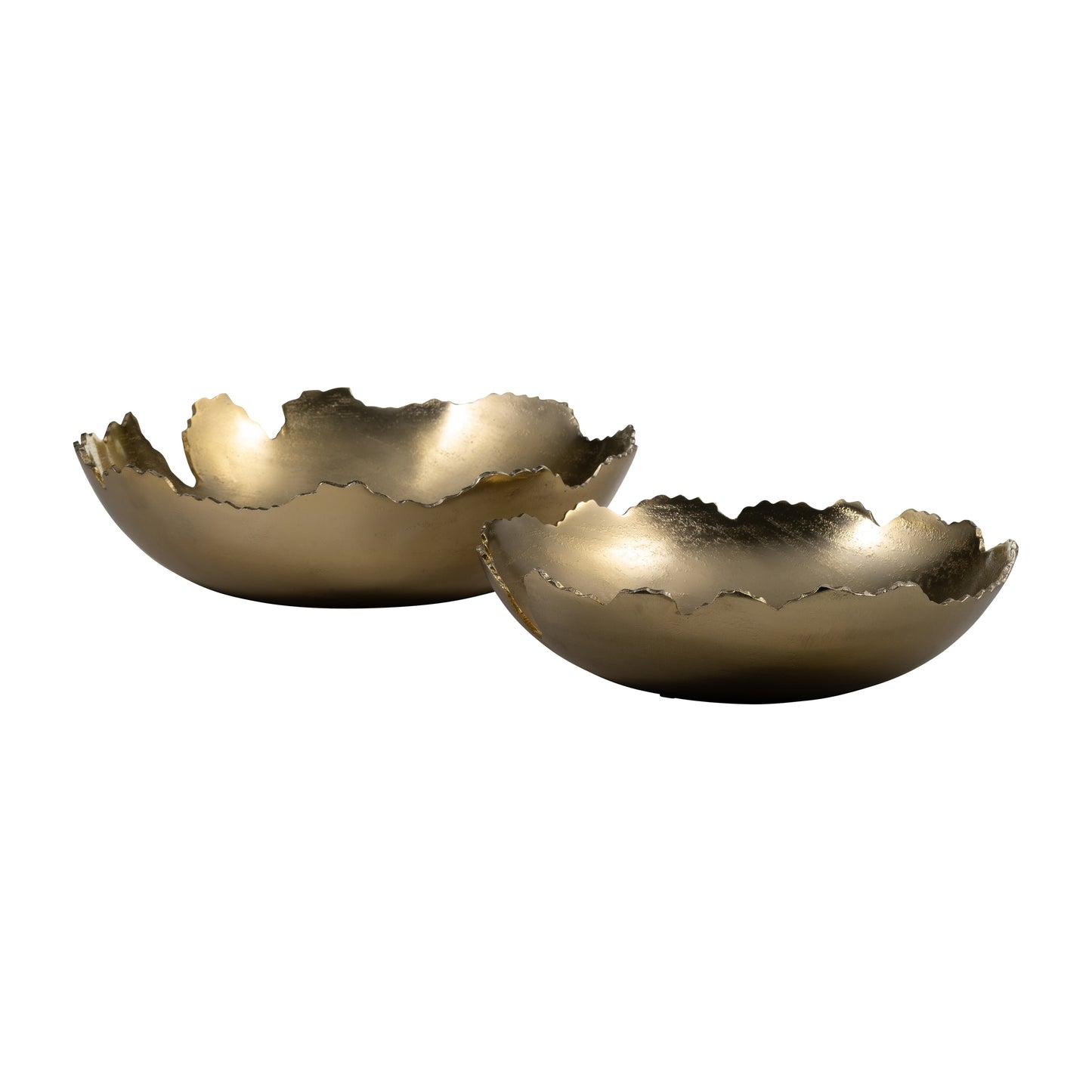 Metal,s/2 16"d,live Edge Bowl,gold