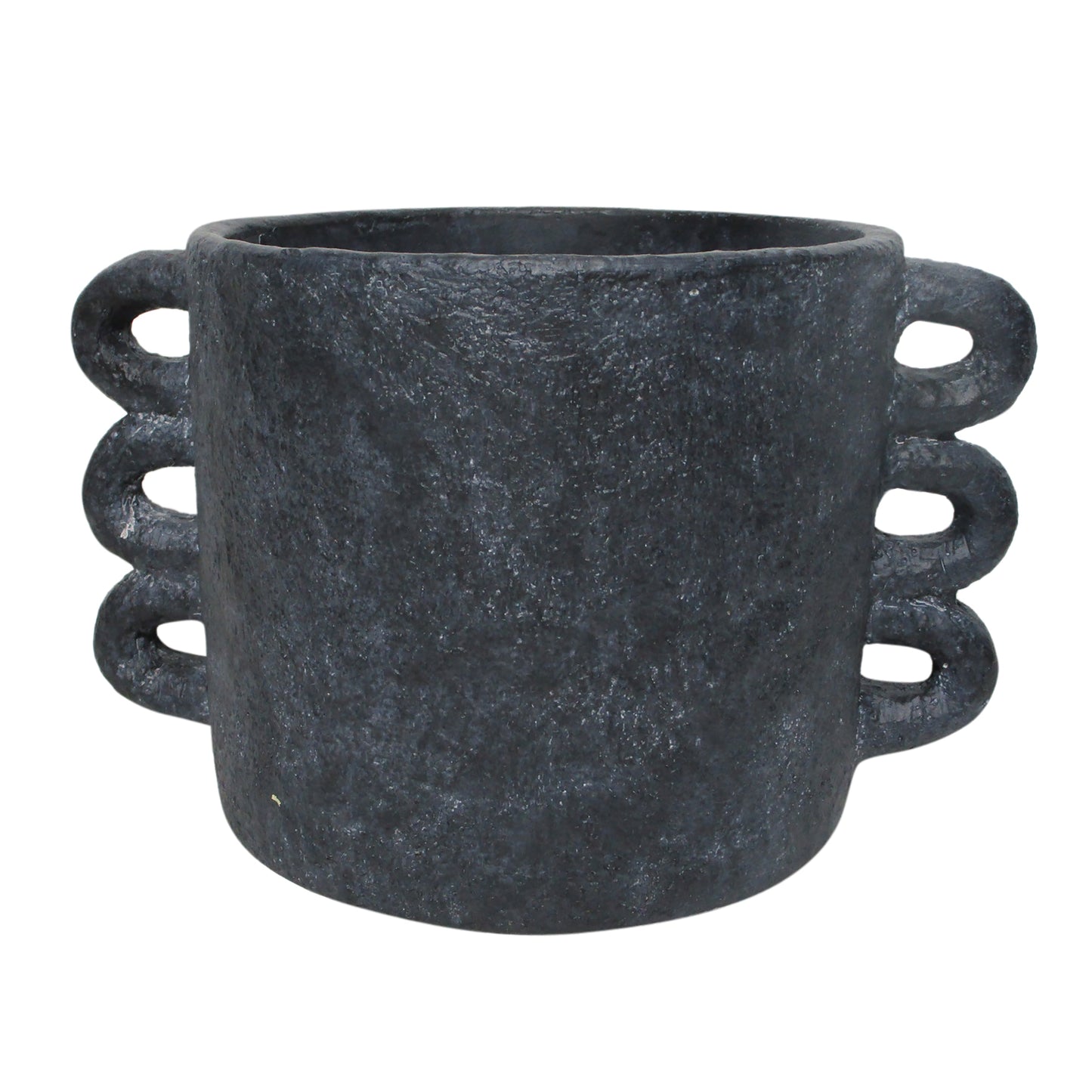 8" Arch Handle Planter, Black