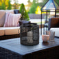 Metal 10.25" Wire Lantern, Black