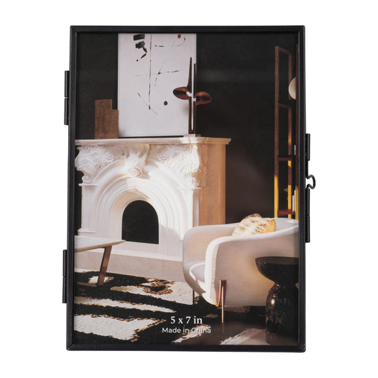 Metal, 5x7 Floating Photo Frame, Black