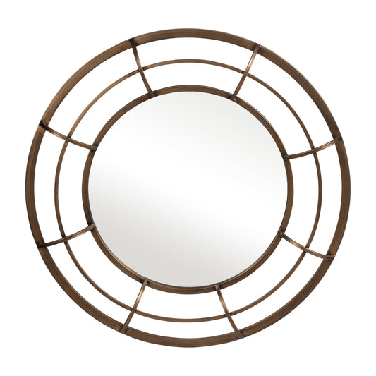 Metal Frame 28" Wall Mirror ,gold - Wb