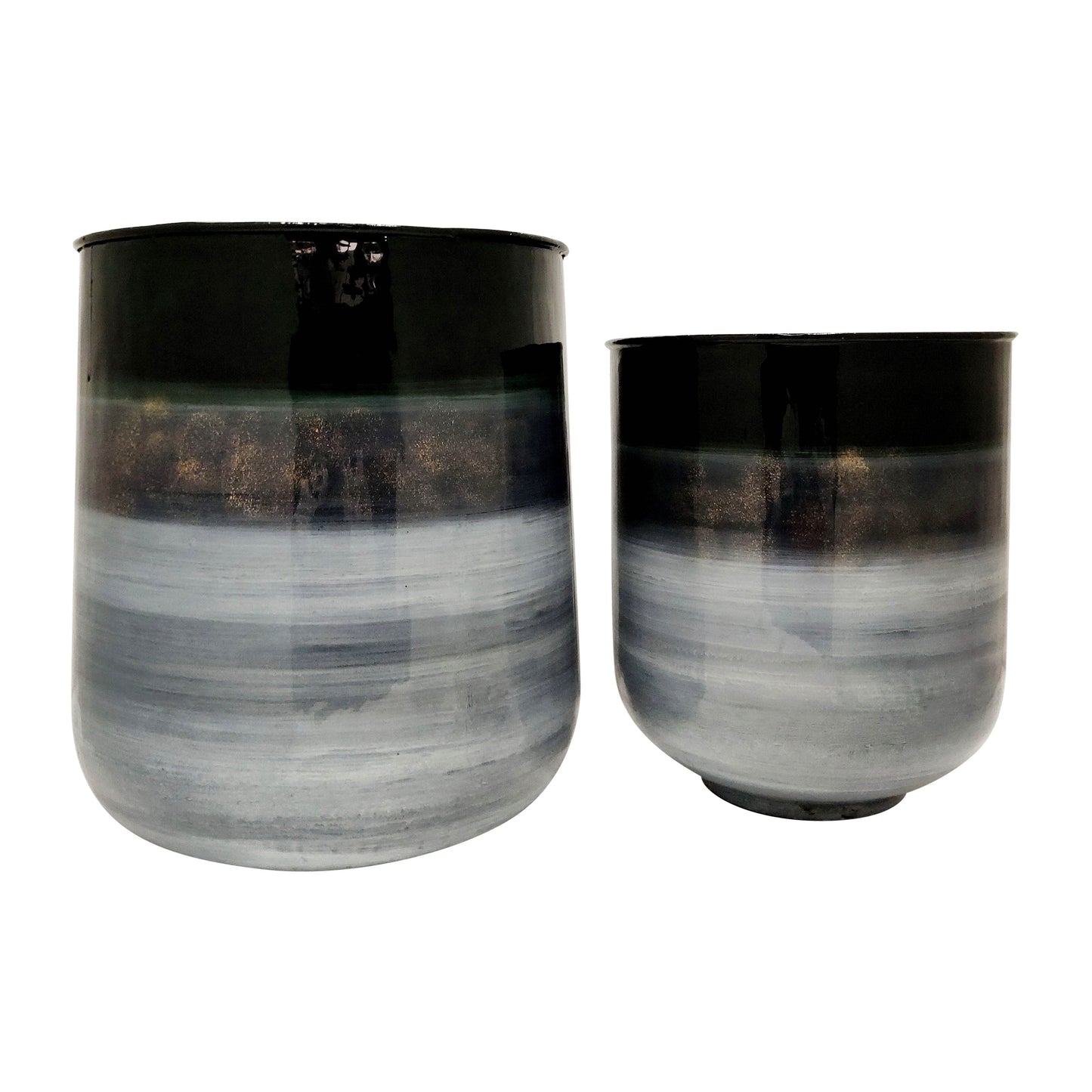 Metal, S/2 13/16"d Planter, Multi