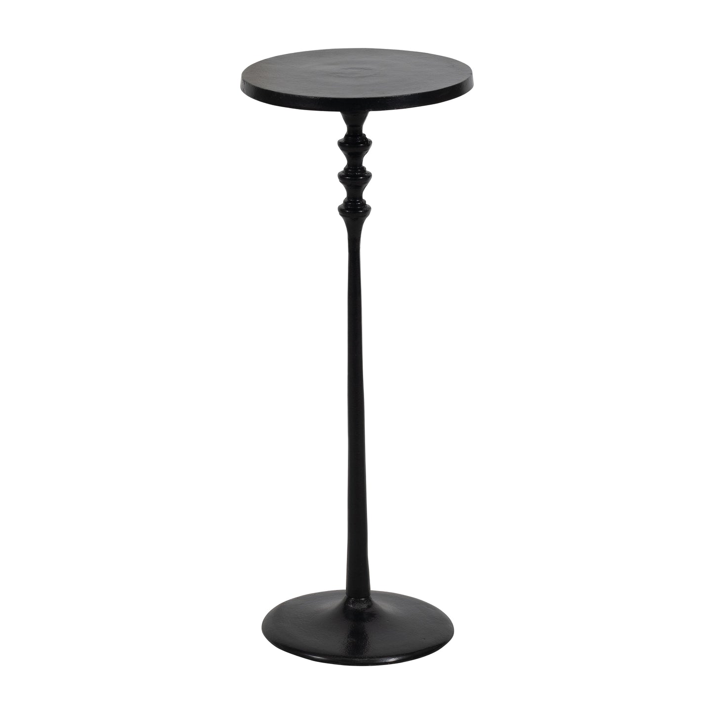 Metal, 26" Vintage Drink Table, Black Kd