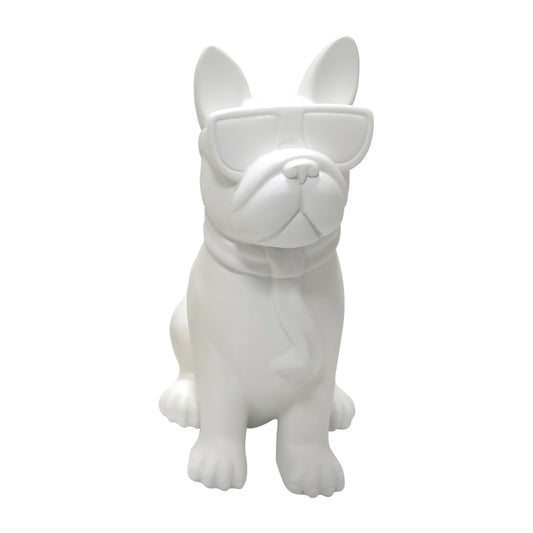 10" Cool Shades Boston Terrier, White