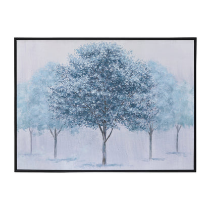 48x36 Handpainted Tree Canvas, Green